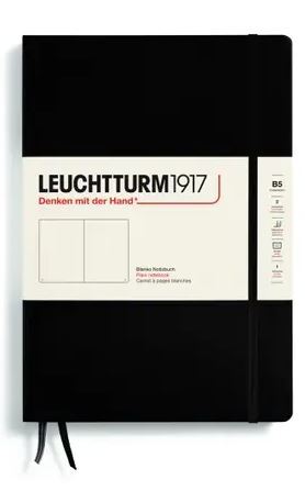Zápisník LEUCHTTURM1917 Composition (B5), Black, 219 p., čistý