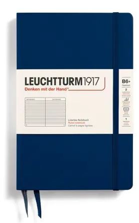 Zápisník LEUCHTTURM1917 Paperback (B6+) Navy, 219 p., riadkovaný