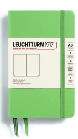 Zápisník LEUCHTTURM1917 Pocket (A6) Sage, 187 p., čistý