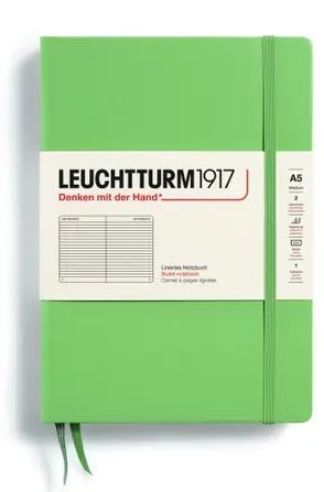 Zápisník LEUCHTTURM1917 Medium (A5) Sage, 251 p., riadkovaný