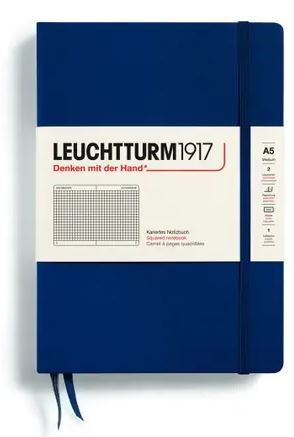 Zápisník LEUCHTTURM1917 Medium (A5) Navy, 251 p., štvorcový