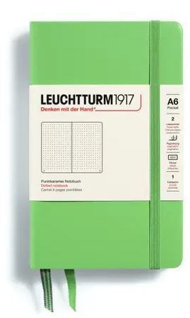 Zápisník LEUCHTTURM1917 Pocket (A6) Sage, 187 p., bodkovaný