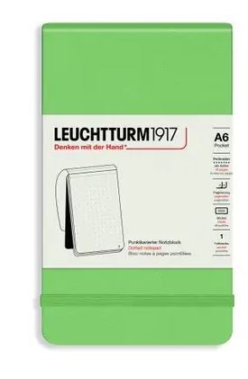Zápisník LEUCHTTURM1917 Pocket (A6), Sage 184 p., bodkovaný