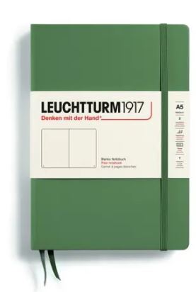 Zápisník LEUCHTTURM1917 Medium (A5) Olive, 251 p., čistý