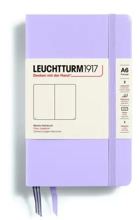 Zápisník LEUCHTTURM1917 Pocket (A6) Lilac, 187 p., čistý
