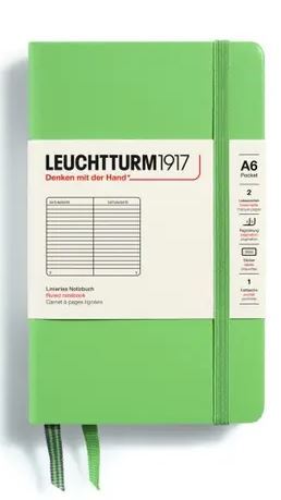 Zápisník LEUCHTTURM1917 Pocket (A6) Sage, 187 p., riadkovaný