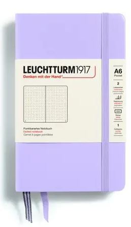 Zápisník LEUCHTTURM1917 Pocket (A6) Lilac, 187 p., bodkovaný