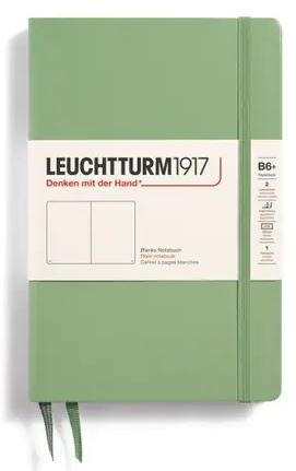 LEUCHTTURM1917 Zápisník LEUCHTTURM1917 Paperback (B6+) Sage, 219 p., čistý