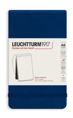 Zápisník LEUCHTTURM1917 Pocket (A6), Navy 184 p., čistý