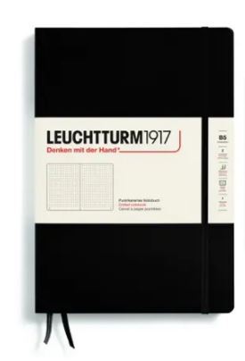 Zápisník LEUCHTTURM1917 Composition (B5), Black, 219 p., bodkovaný