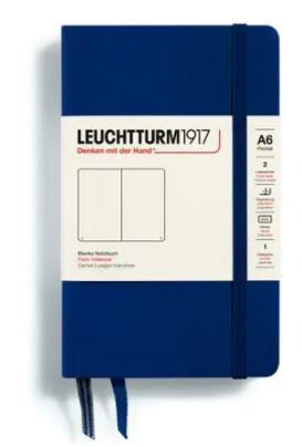 Zápisník LEUCHTTURM1917 Pocket (A6) Navy, 187 p., čistý