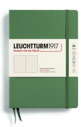 Zápisník LEUCHTTURM1917 Medium (A5) Olive, 251 p., bodkovaný