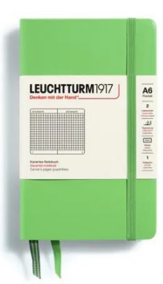 Zápisník LEUCHTTURM1917 Pocket (A6) Sage, 187 p., štvorcový