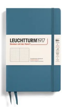 Zápisník LEUCHTTURM1917 Paperback (B6+) Stone Blue, 219 p., bodkovaný