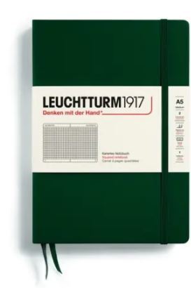 LEUCHTTURM1917 Zápisník LEUCHTTURM1917 Medium (A5) Forest Green, 251 p., štvorcový