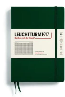 Zápisník LEUCHTTURM1917 Medium (A5) Forest Green, 251 p., štvorcový
