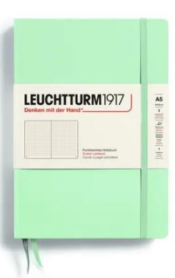 LEUCHTTURM1917 Zápisník LEUCHTTURM1917 Medium (A5) Mint Green, 251 p., bodkovaný