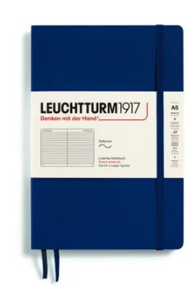 Zápisník LEUCHTTURM1917 Softcover Medium (A5) Navy, 123 p., riadkovaný