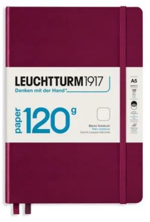 Zápisník LEUCHTTURM1917 edícia 120G Port Red, 203 p., čistý