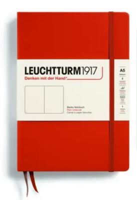Zápisník LEUCHTTURM1917 Medium (A5) Fox Red, 251 p., čistý