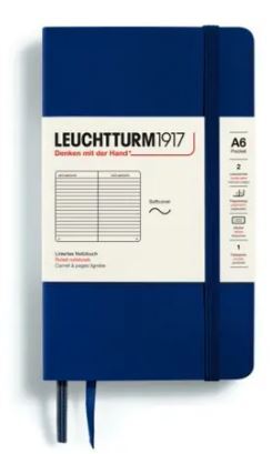 Zápisník LEUCHTTURM1917 Softcover Pocket (A6) Navy, 123 p., riadkovaný