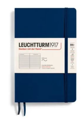 Zápisník LEUCHTTURM1917 Softcover paperback (B6+) Navy, 123 p., riadkovaný