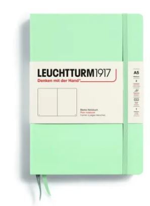 Zápisník LEUCHTTURM1917 Medium (A5) Mint Green, 251 p., čistý