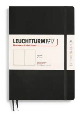 Zápisník LEUCHTTURM1917 Softcover Composition (B5) Black, 123 p., čistý