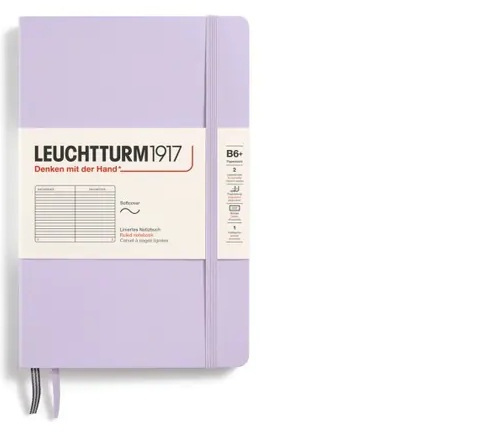 Zápisník LEUCHTTURM1917 Softcover paperback (B6+) Lilac, 123 p., riadkovaný