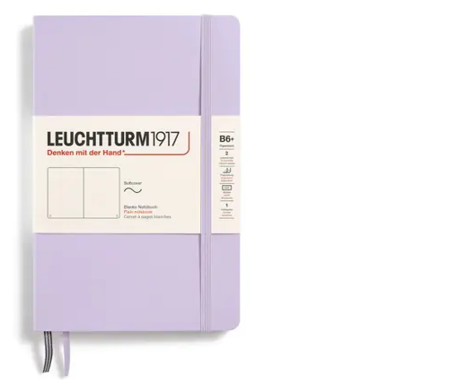 Zápisník LEUCHTTURM1917 Softcover paperback (B6+) Lilac, 123 p., čistý