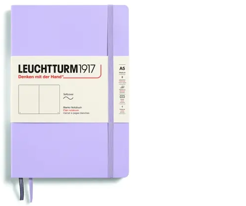 Zápisník LEUCHTTURM1917 Softcover Medium (A5) Lilac, 123 p., čistý