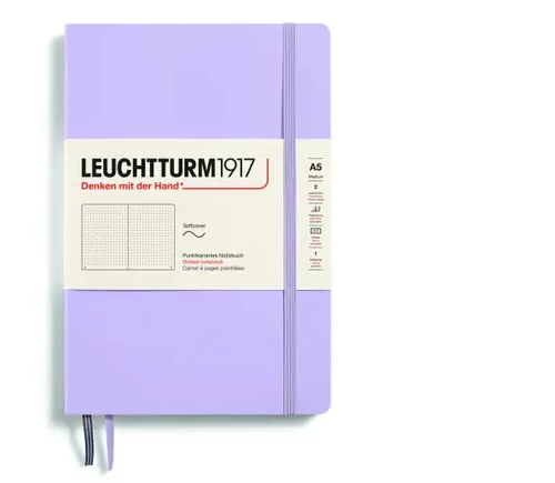 Zápisník LEUCHTTURM1917 Softcover Medium (A5) Lilac, 123 p., bodkovaný