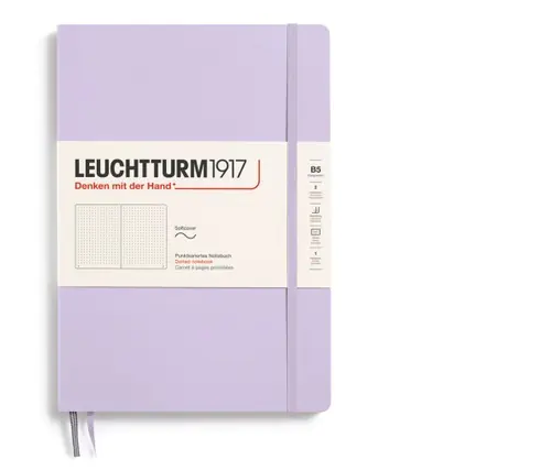 Zápisník LEUCHTTURM1917 Softcover Composition (B5) Lilac, 123 p., bodkovaný