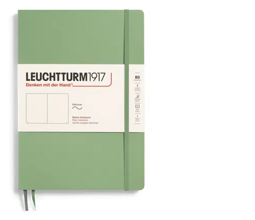 Zápisník LEUCHTTURM1917 Softcover Composition (B5) Sage, 123 p., čistý
