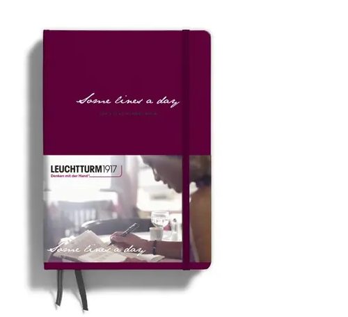 Päťročný denník LEUCHTTURM1917 Some Lines A Day Port Red, 80 g/m2 papier