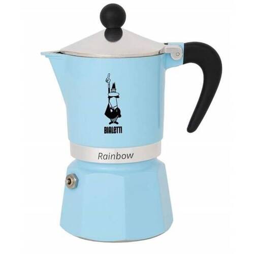 Bialetti kávovar Moka Rainbow bledomodrý KS