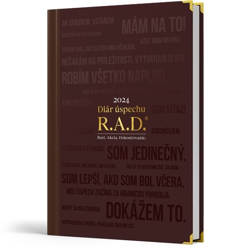 Kniha Diár úspechu 2024 (hnedý)