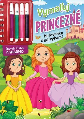 Kniha Vymaľuj princezné