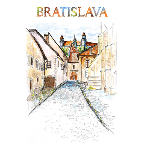 Pohľadnica Bratislava Stará ulica
