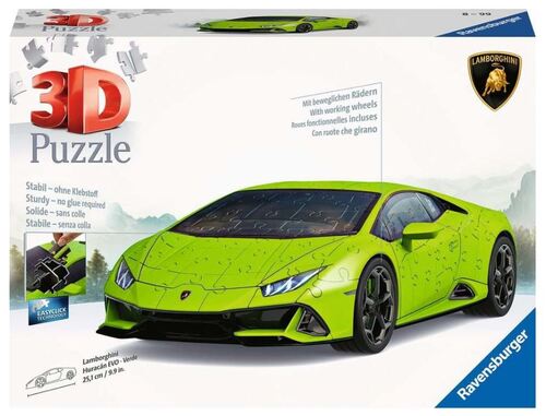 Ravensburger 3D puzzle Lamborghini Huracán Evo zelené 108 Ravensburger