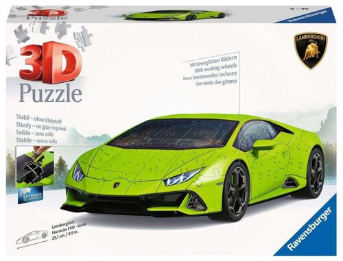 3D puzzle Lamborghini Huracán Evo zelené 108 Ravensburger