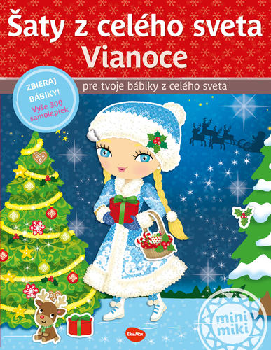 Kniha Šaty z celého sveta VIANOCE - Kniha samolepiek