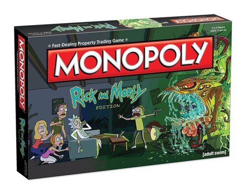 Winning Moves Hra Monopoly Rick and Morty (hra v angličtine)