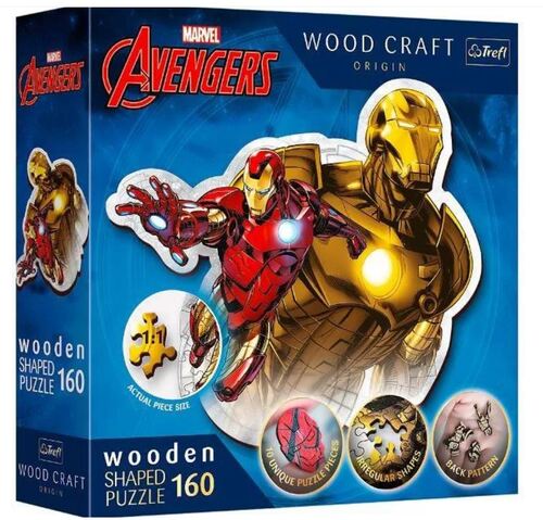 Drevené puzzle Odvážny Iron Man 160 Trefl