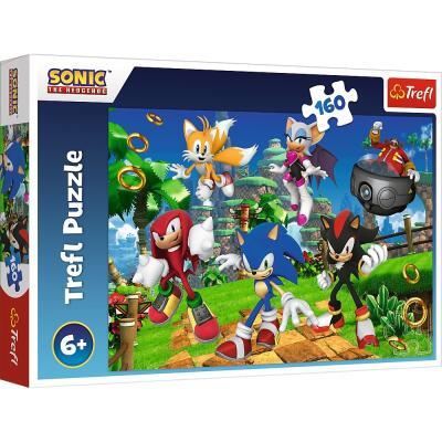Kniha Puzzle Sonic a jeho přátelé 160 dílků