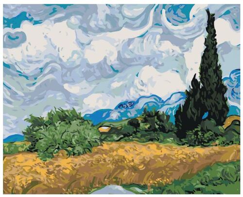 Maľovanie podľa čísel Scenéria od Gogha 40x50cm Zuty