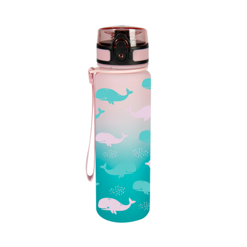 Gradientová tritánová fľaša Veľryby 500 ml