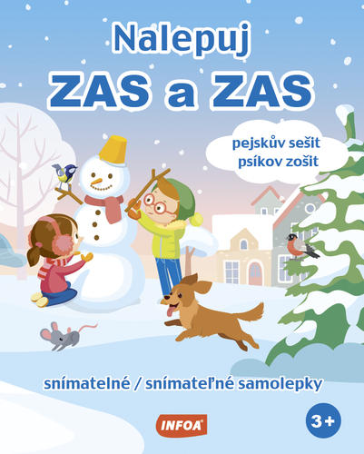 Kniha Nalepuj zas a zas - Psíkov zošit - snímatelné samolepky