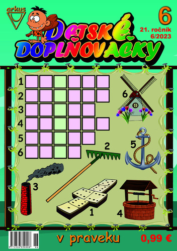 Kniha Detské doplňovačky 6 2023 v praveku - Jela Mlčochová