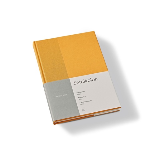 A5 Notebook Semikolon ruled Golden Hour